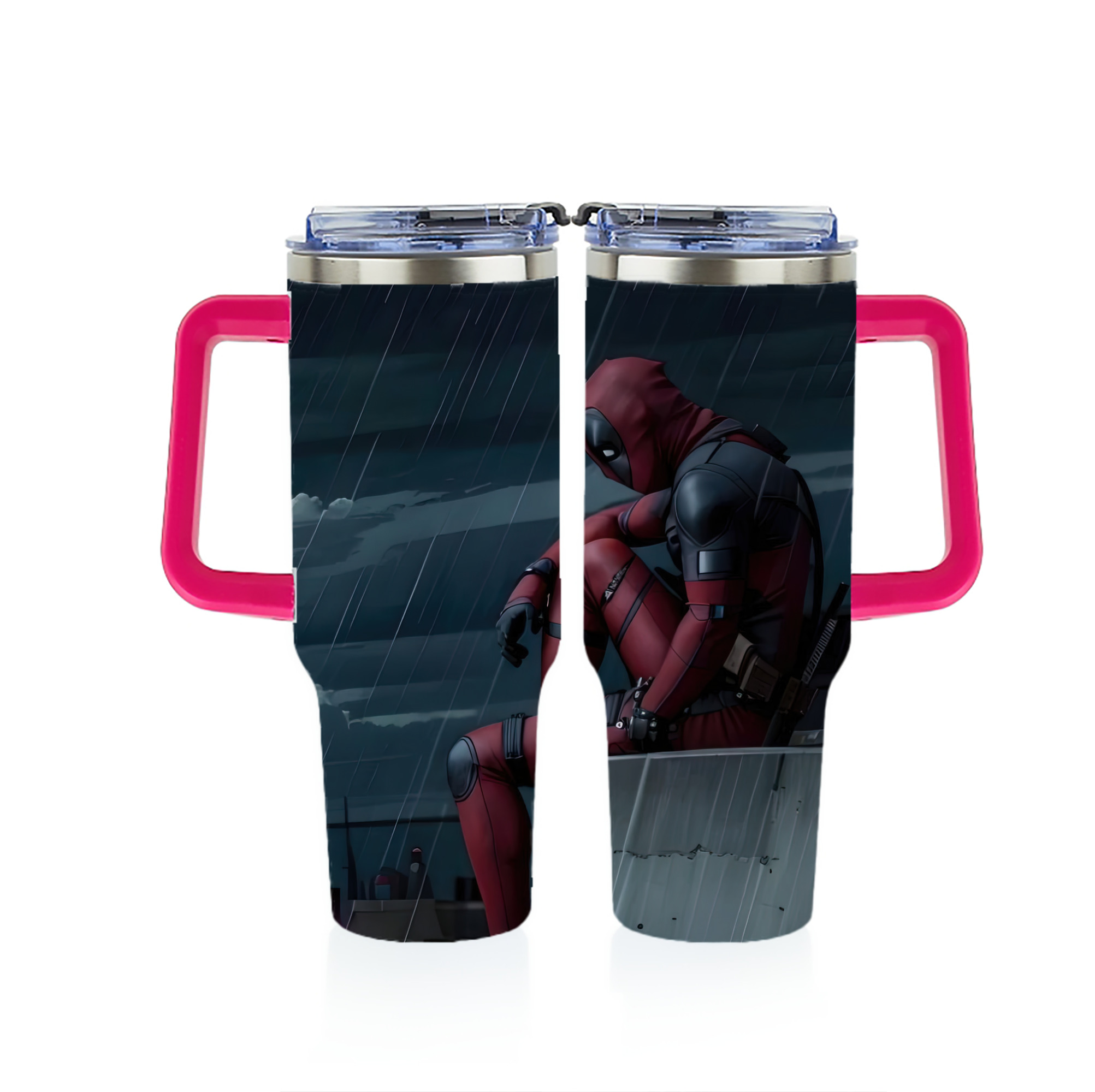 （画像用） Deadpool デッドプール 1200ｍLフルプリント車用タンブラー